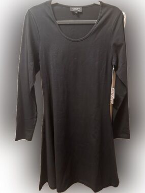 Youth-Black Known Supply-Long Sleeve Dress